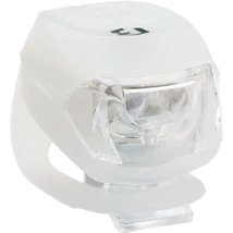 Lámpa BIKEFUN PIXIE első  2 fehér LED 2 funkció, szilikon, fehér - JY-267F-2B-W