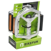 Pedál BIKEFUN JUMP alu ezüst - B249DU-SIL
