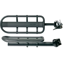 Csomagtartó BIKEFUN POSTRACK Alu nyeregcsőre fekete