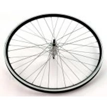 Kerék 26"/559mm/ hátsó, duplafalú fekete abroncs + alu agy