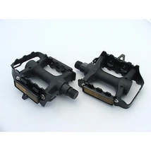 Pedál mtb acél/műanyag fémkeretes fekete középpel