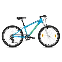 CSEPEL WOODLANDS ZERO 24 6 seb. alu TELESZKÓPOS  MATT KÉK MTB 24" KERÉKPÁR