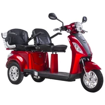 Z-TECH ZT-18 TRILUX 2.0  60V20AH 1000W differenciálműves, kétszemélyes piros 3 kerekű elektromos jármű