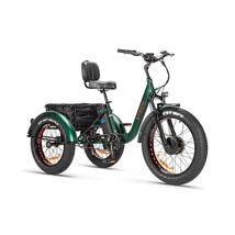 Z-TECH ZT-80A Lithium, 20'' x 4.0, 48V13AH  FAT-bike 6.0 ZÖLD 3 kerekű elektromos jármű