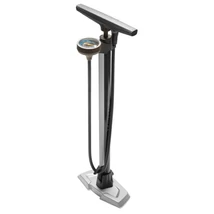 Pumpa BIKEFUN BLIZZARD műhely acél, nyomásmérővel, ezüst
