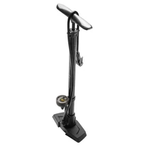 Pumpa BIKEFUN SIROCCO műhely acél, nyomásmérővel, fekete