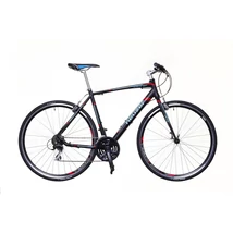 Neuzer Courier fekete/türkiz-piros 46 cm matt