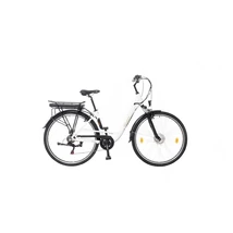 Neuzer E-Trekking Zagon női 17 MXUS teleszkópos villával matt fehér/arany- fekete