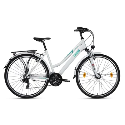 CSEPEL TRACTION 100 FEHÉR NŐI TREKKING KERÉKPÁR