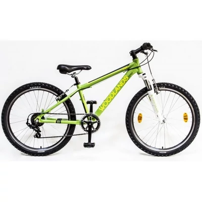 CSEPEL WOODLANDS ZERO 24 6 seb. alu TELESZKÓPOS  MATT ZÖLD MTB 24" KERÉKPÁR