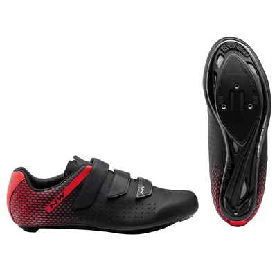 Cipő NORTHWAVE ROAD CORE 2 FEKETE/PIROS