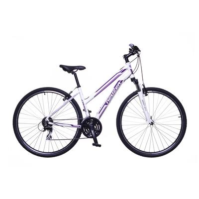 Neuzer X200 női fehér/bordó-mályva CROSS TREKKING KERÉKPÁR
