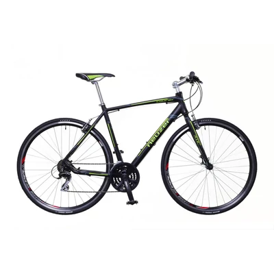 Neuzer Courier fekete/zöld-szürke 46 cm matt