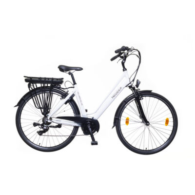 Neuzer Hollandia Delux női fehér/fekete 18" elektromos kerékpár